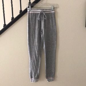 Gray with pink joggers